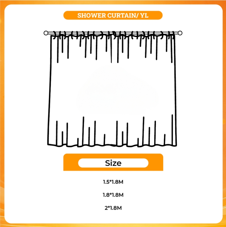 3D shower curtain - Kanye West UK Shop
