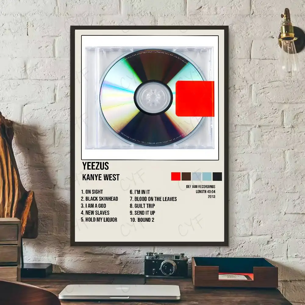 Yeezus Rapper Kanye West Wall Art