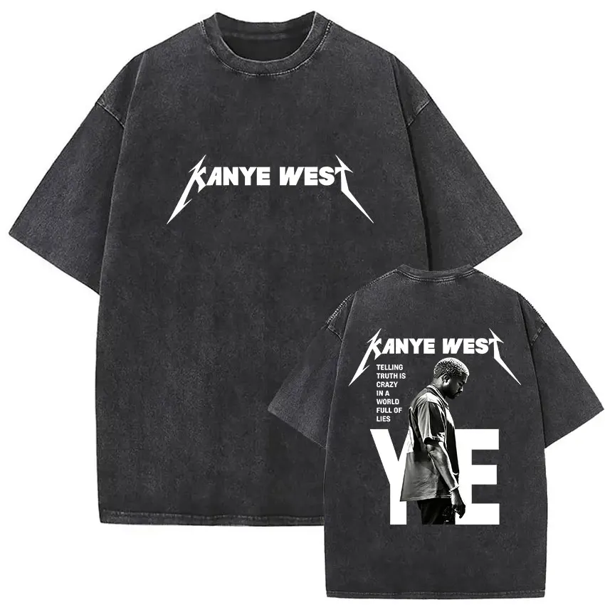 YE Kanye West Mineral Wash T-shirt