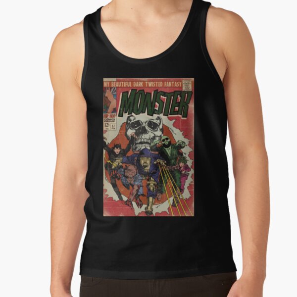 Kanye West Monster Comic Book Parody Tank Top - Image 2