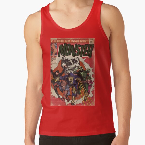 Kanye West Monster Comic Book Parody Tank Top - Image 4