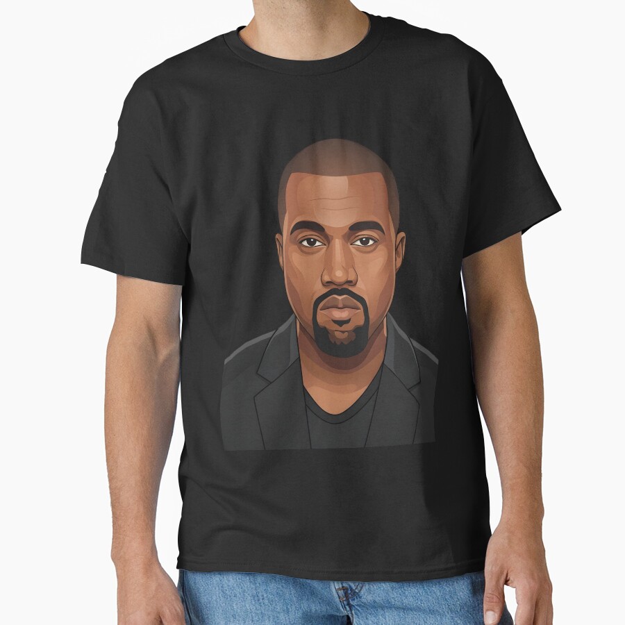 Kanye West Vector Illustration Profile T-shirt - Image 3