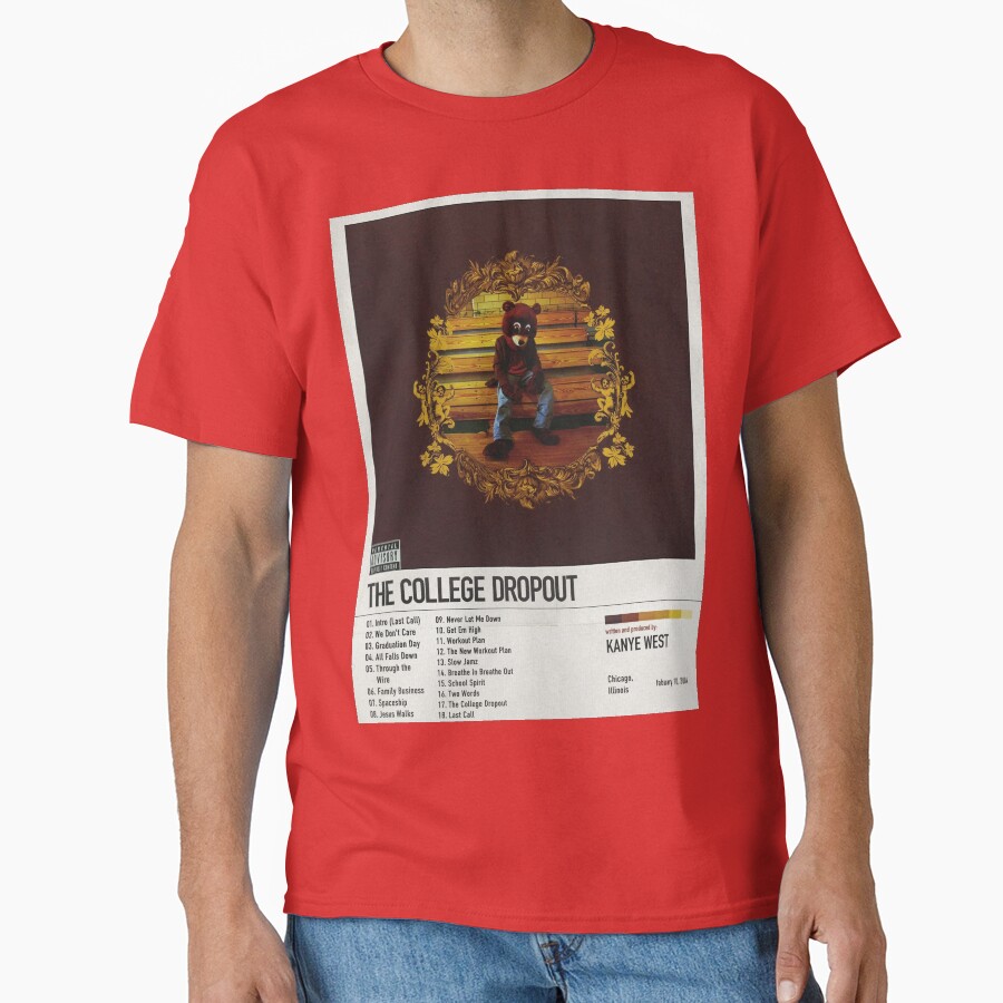Kanye West The College Dropout Album Poster T-shirt - Image 5