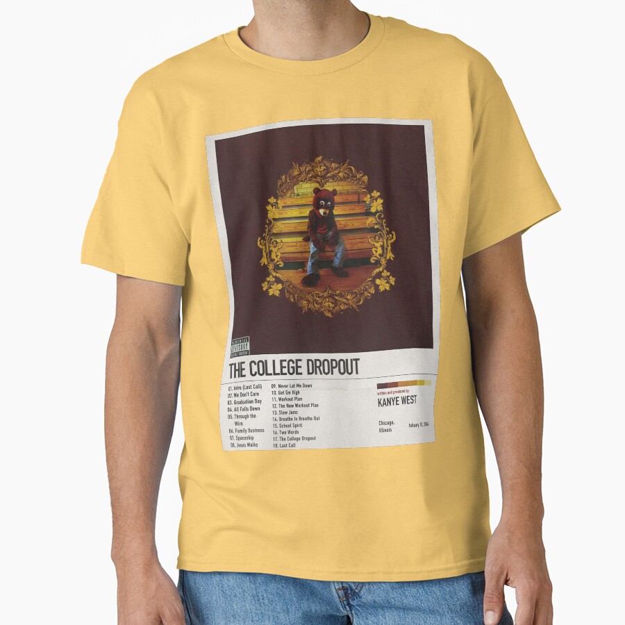 Kanye West The College Dropout Album Poster T-shirt - Image 6