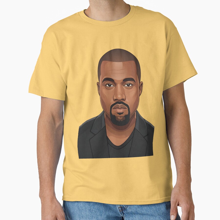Kanye West Vector Illustration Profile T-shirt