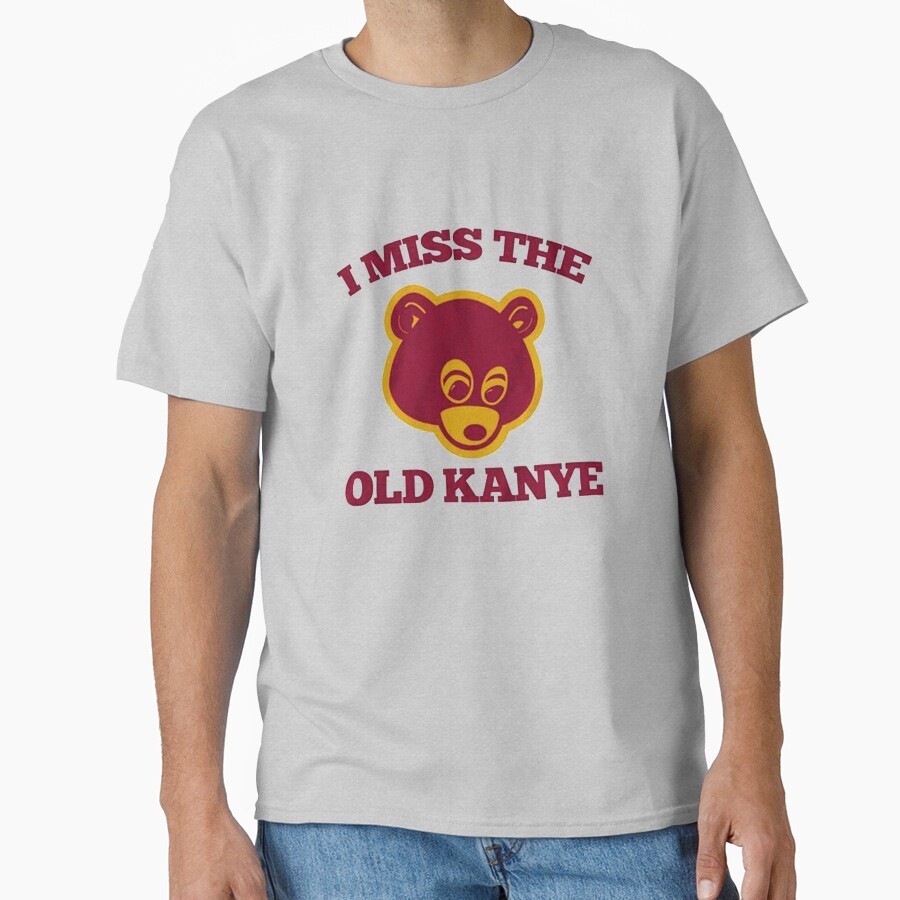 I Miss The Old Kanye College Dropout Bear T-shirt - Image 3