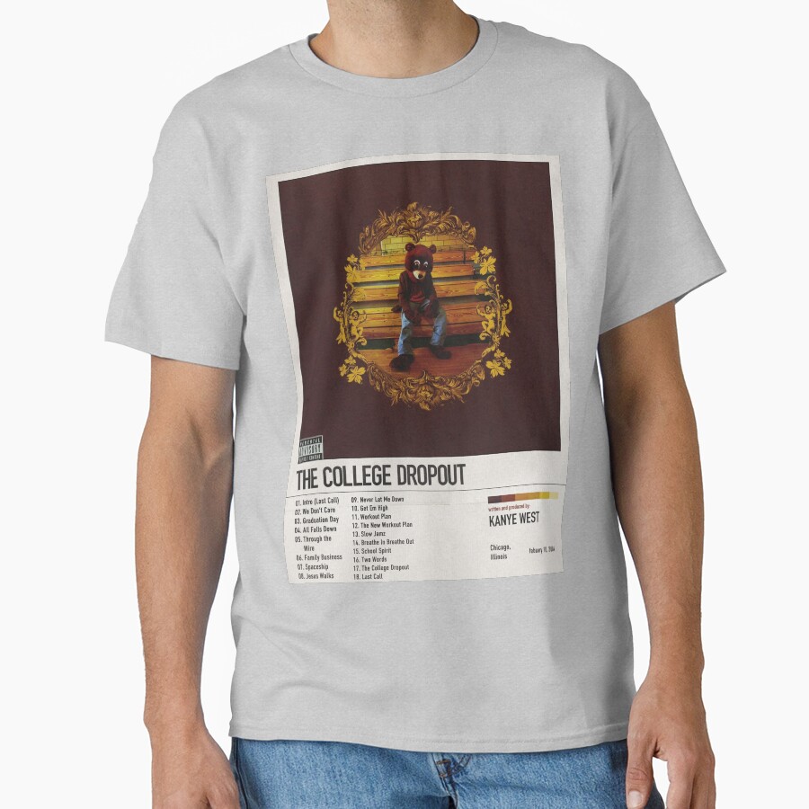 Kanye West The College Dropout Album Poster T-shirt - Image 3