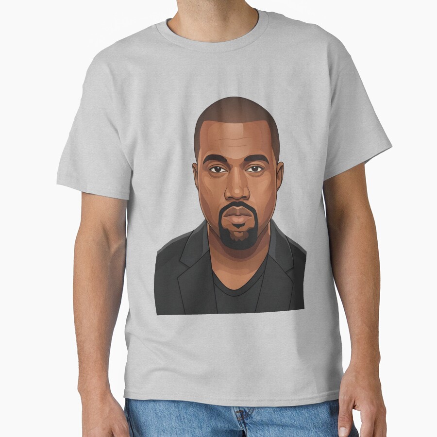Kanye West Vector Illustration Profile T-shirt - Image 4