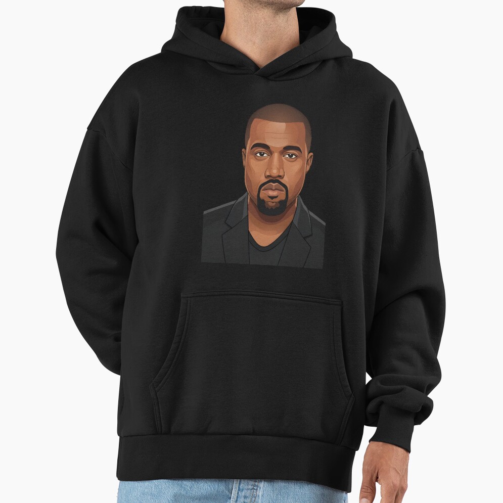 Kanye West Vector Illustration Profile Hoodie - Image 3