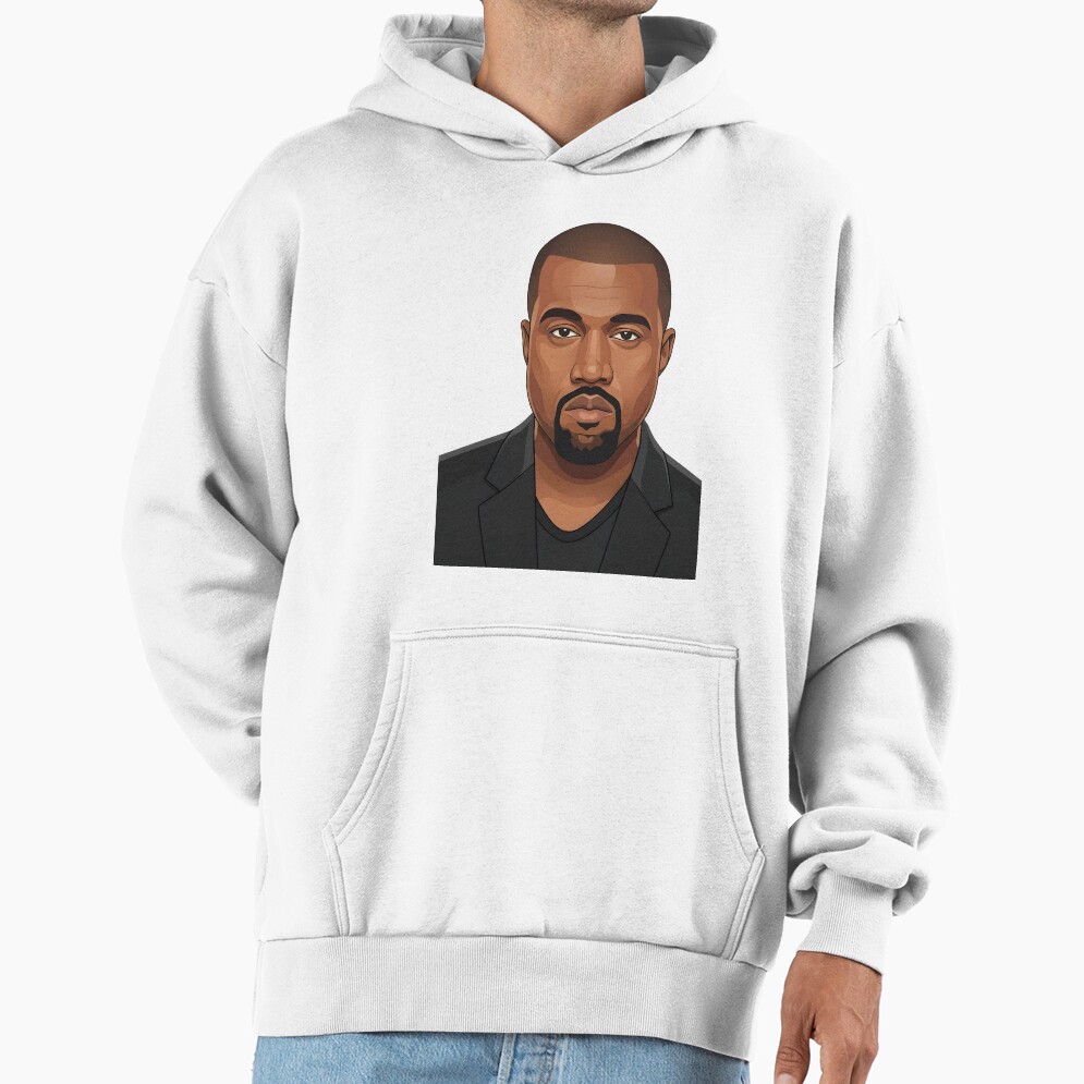 Kanye West Vector Illustration Profile Hoodie - Image 2