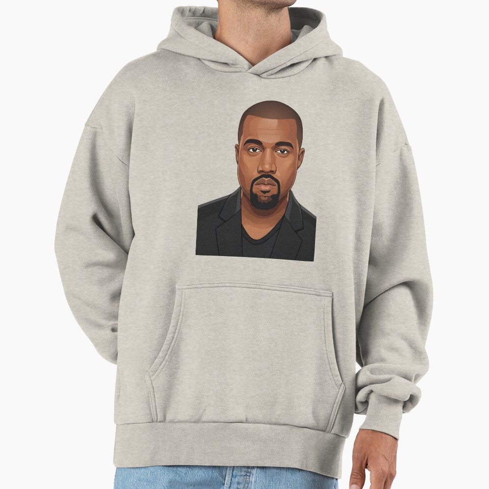 Kanye West Vector Illustration Profile Hoodie - Image 4