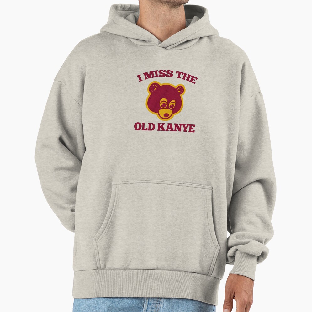 I Miss The Old Kanye College Dropout Bear Hoodie - Image 3