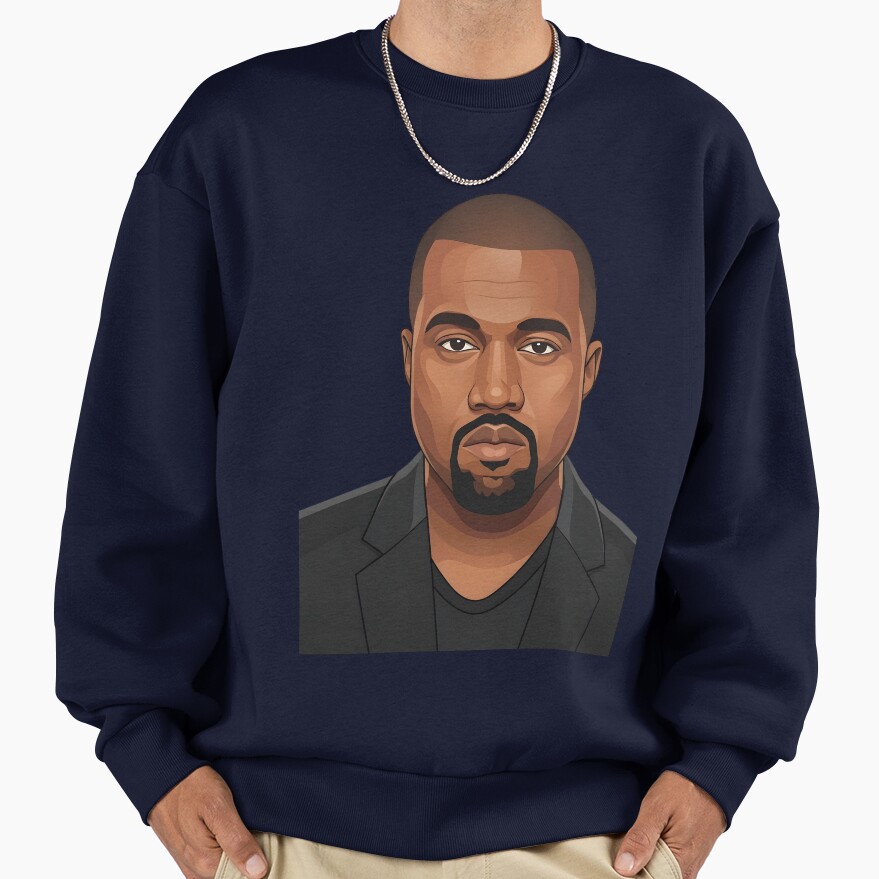Kanye West Vector Illustration Profile Sweatshirt - Image 5