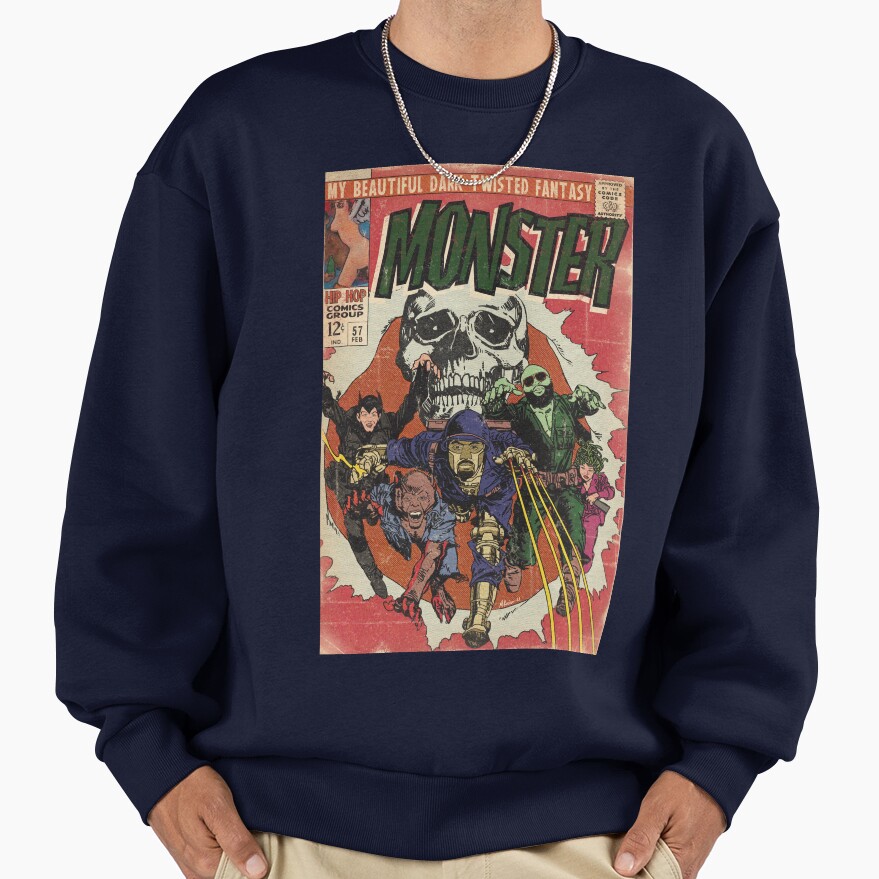 Kanye West Monster Comic Book Parody Sweatshirt - Image 5