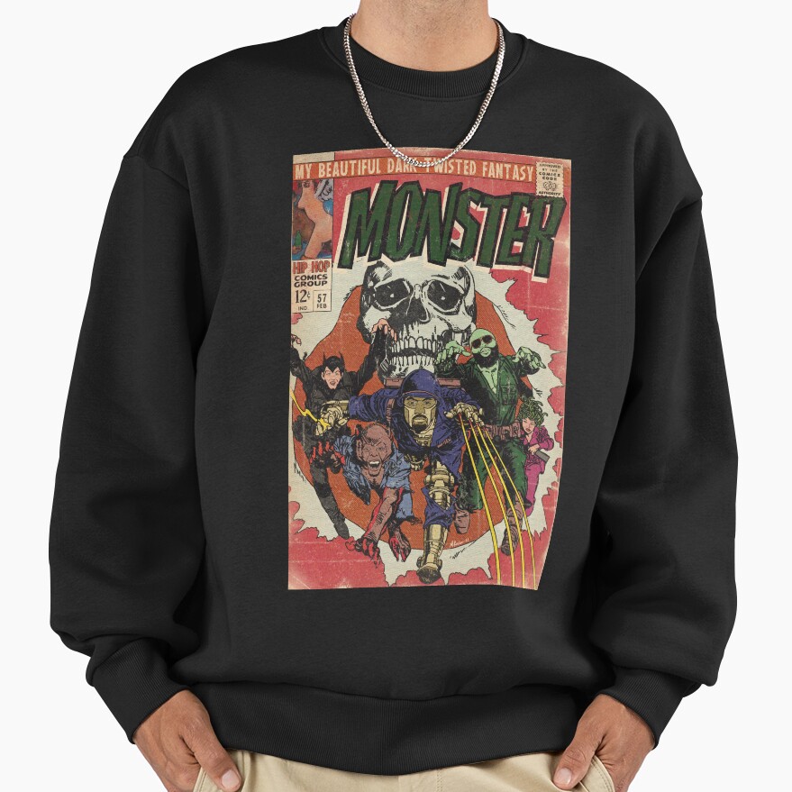 Kanye West Monster Comic Book Parody Sweatshirt - Image 2