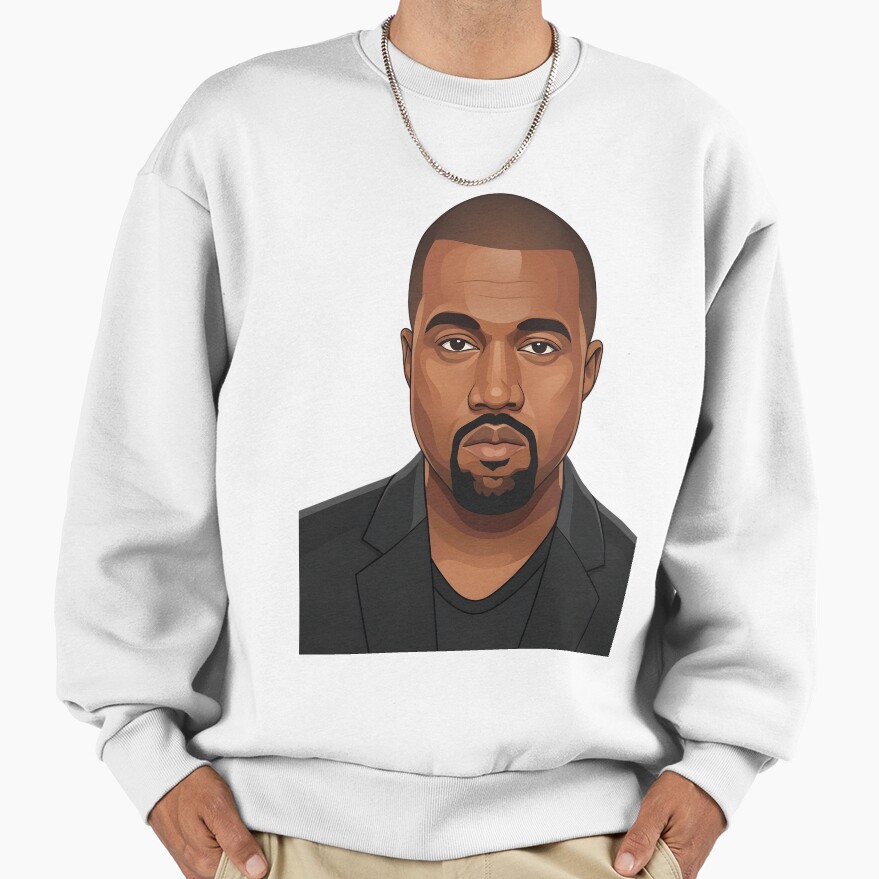 Kanye West Vector Illustration Profile Sweatshirt - Image 2