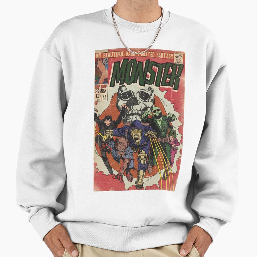 Kanye West Monster Comic Book Parody Sweatshirt