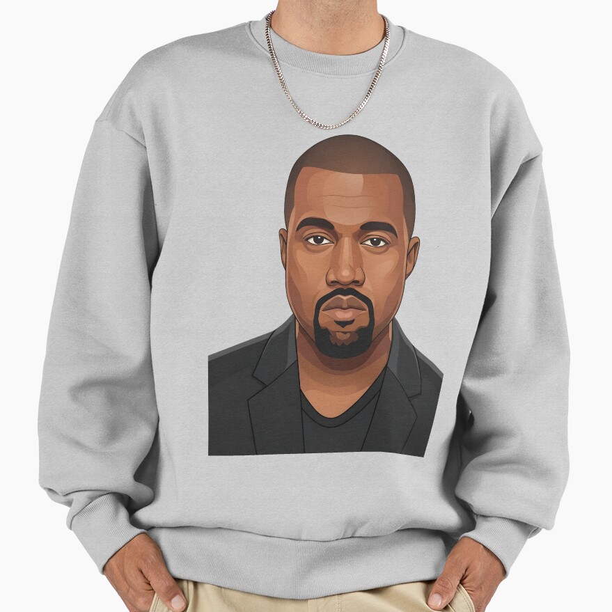 Kanye West Vector Illustration Profile Sweatshirt - Image 4