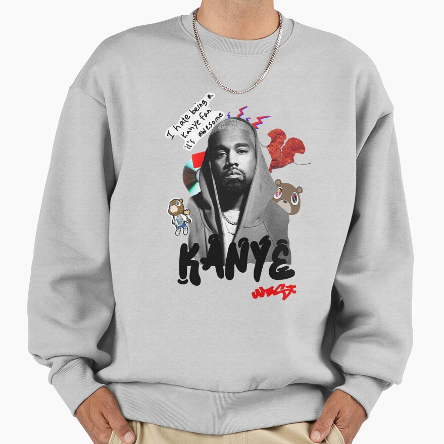 I Hate Being A Kanye Fan Ist Awesome Sweatshirt - Image 4