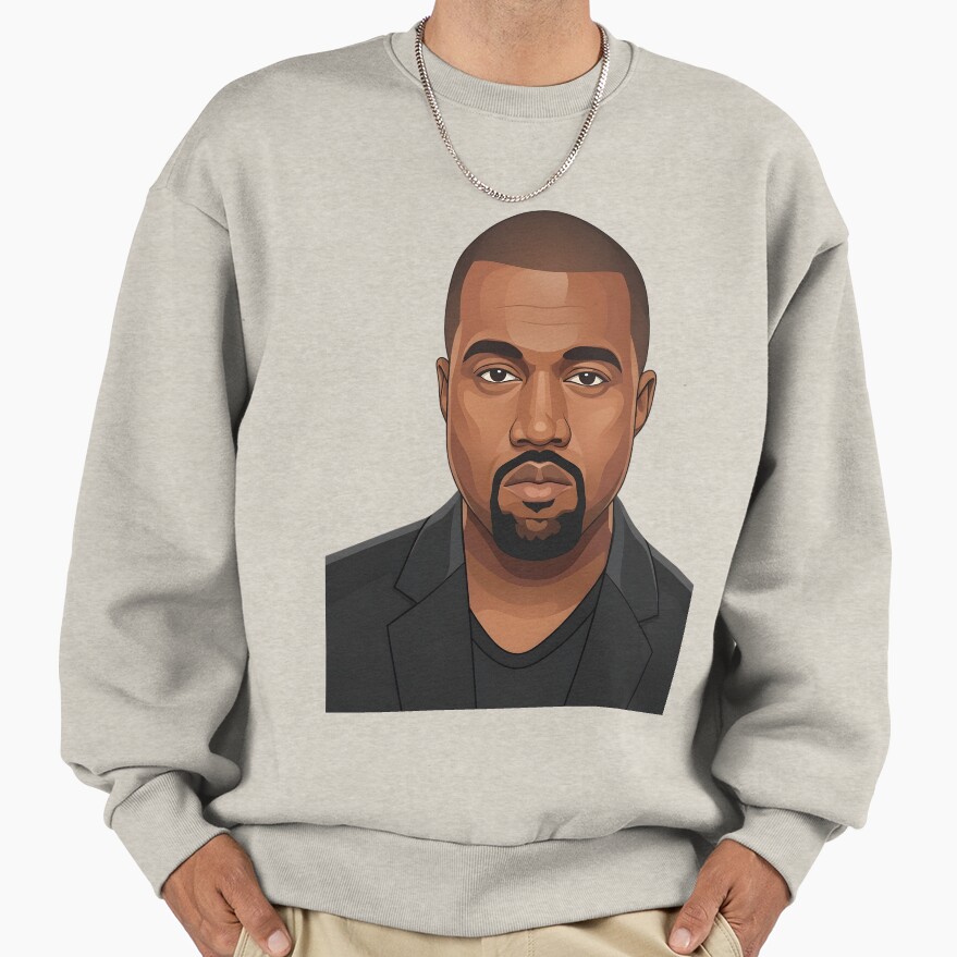 Kanye West Vector Illustration Profile Sweatshirt