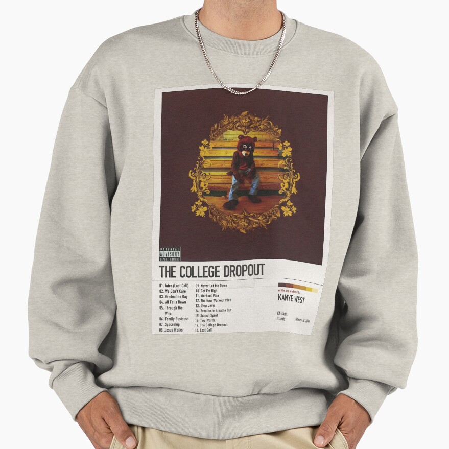 Kanye West The College Dropout Album Poster Sweatshirt - Image 3