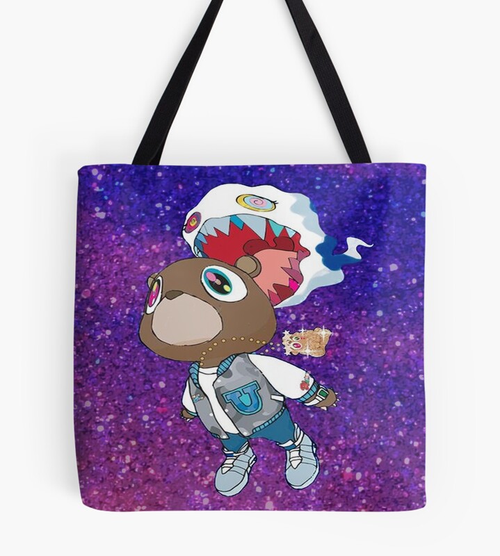 Kanye Bear Kids See Ghosts Tote Bag