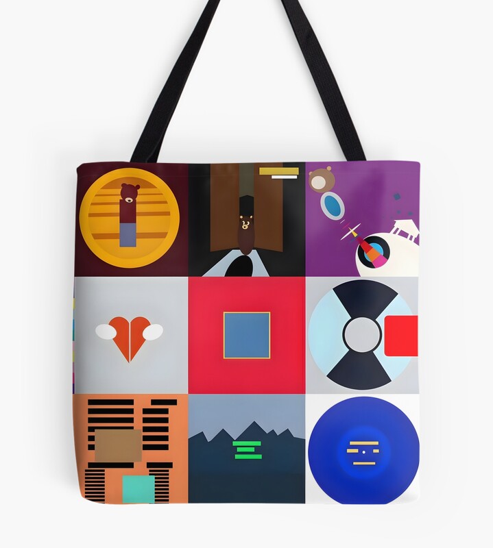 Kanye Album Covers Minimalist Tote Bag