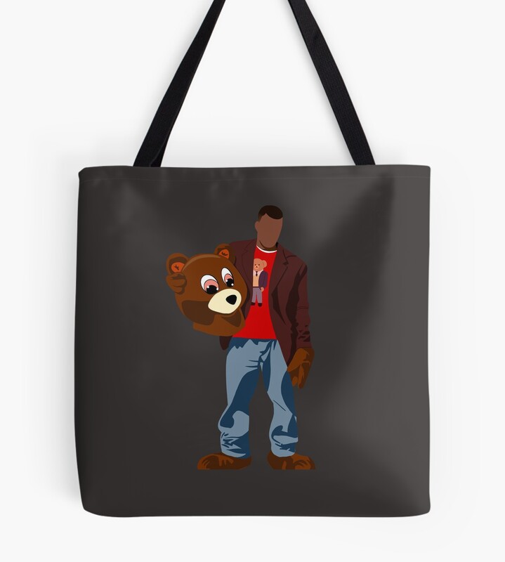 Kanye Head Bear Tote Bag