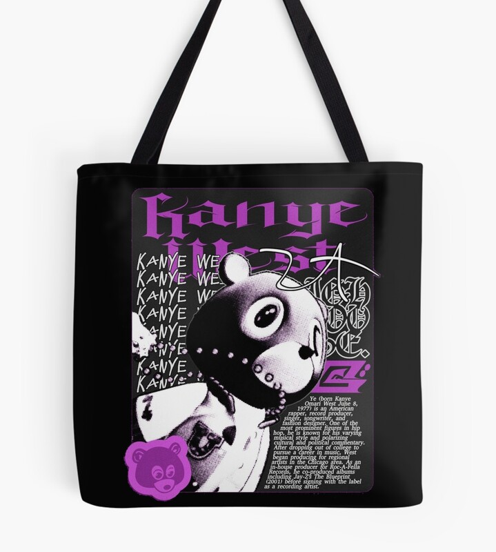 Kanye West Aesthetic Purple Text Tote Bag