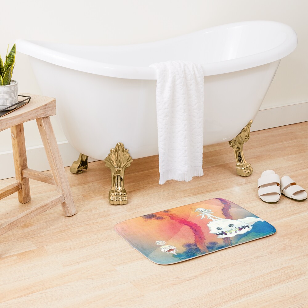 Fish Ghost Kids See Ghosts Kanye West Bath Mat - Image 2