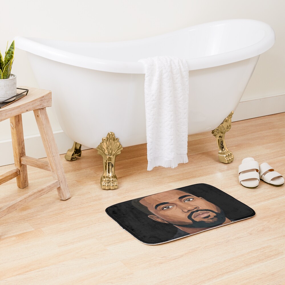 Kanye West Vector Illustration Bath Mat - Image 2