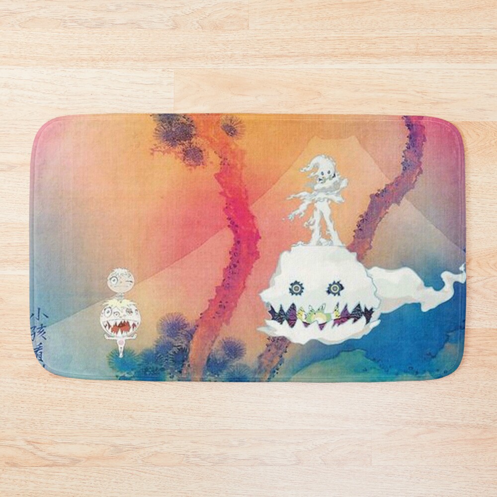 Fish Ghost Kids See Ghosts Kanye West Bath Mat