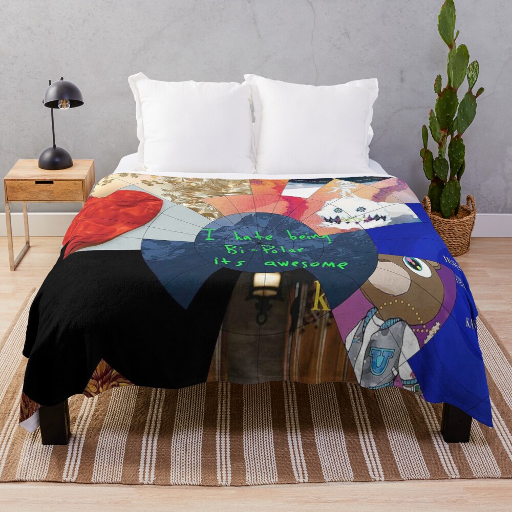 I Hate Bi Polar Throw Blanket