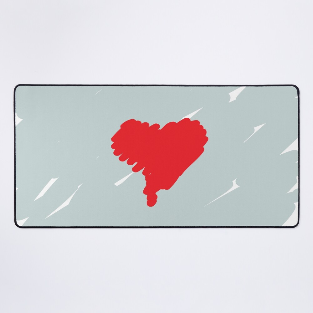 808 S And Heartbreak Scribble Album Cover Mouse Pad