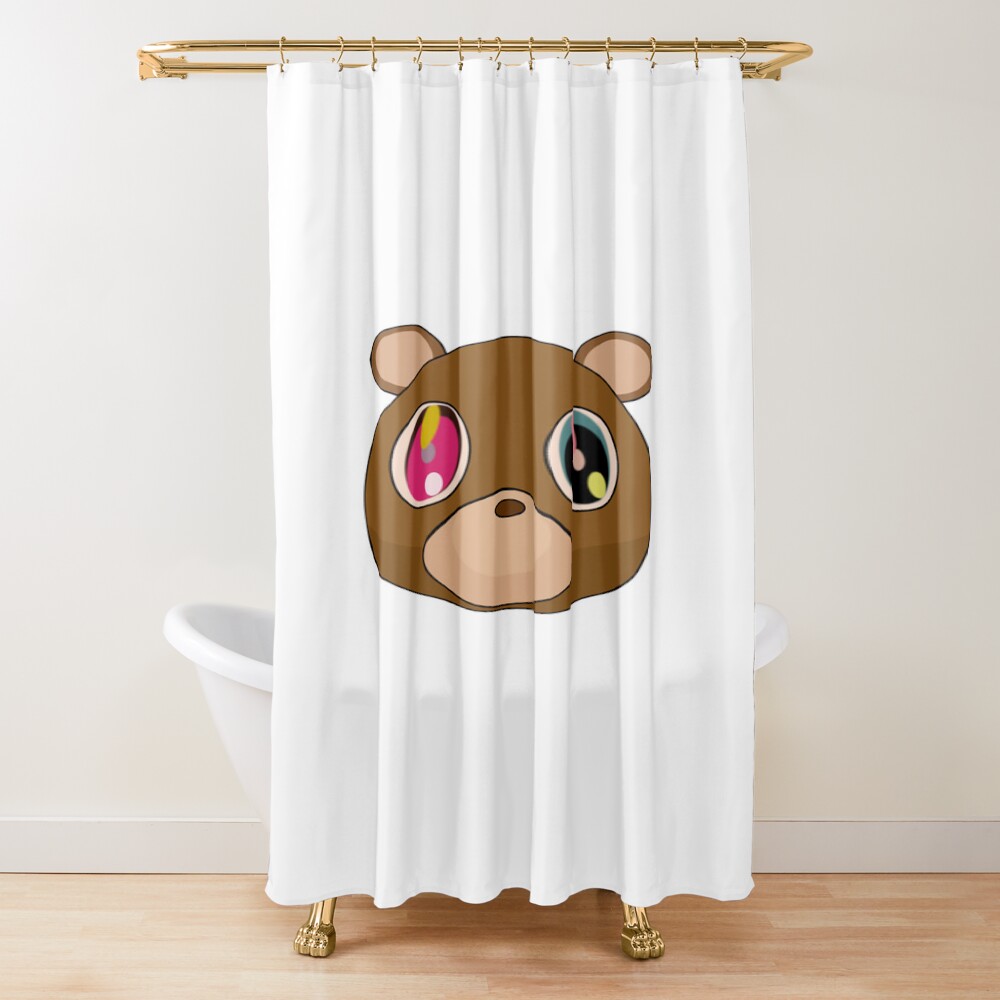 Dropout Bear Face Shower Curtain