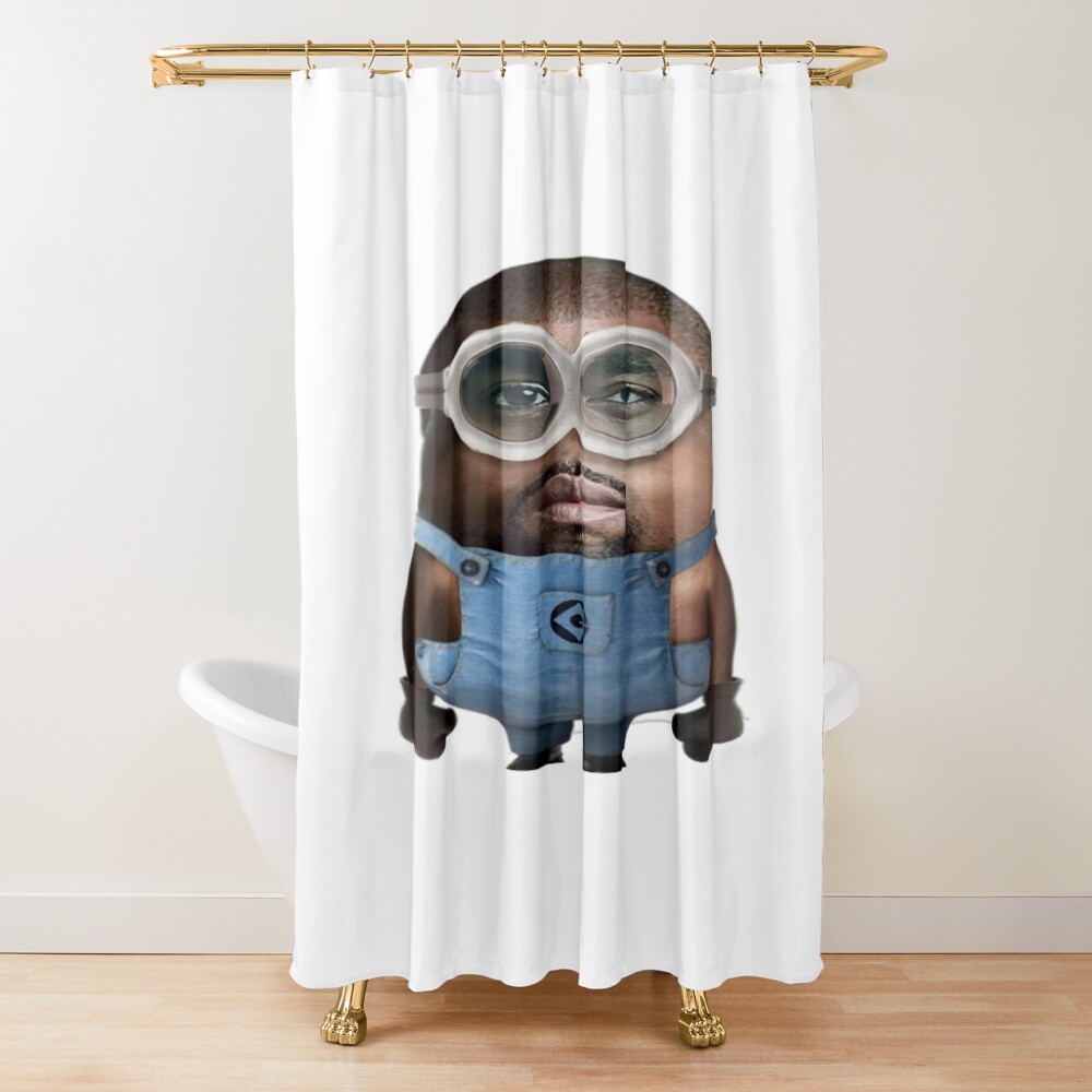 Kanye West Minion Aesthetic Shower Curtain