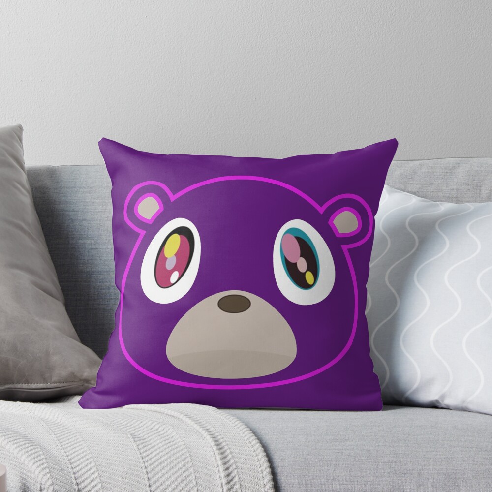 Kanye West Graduation Mascot Designs Throw Pillow