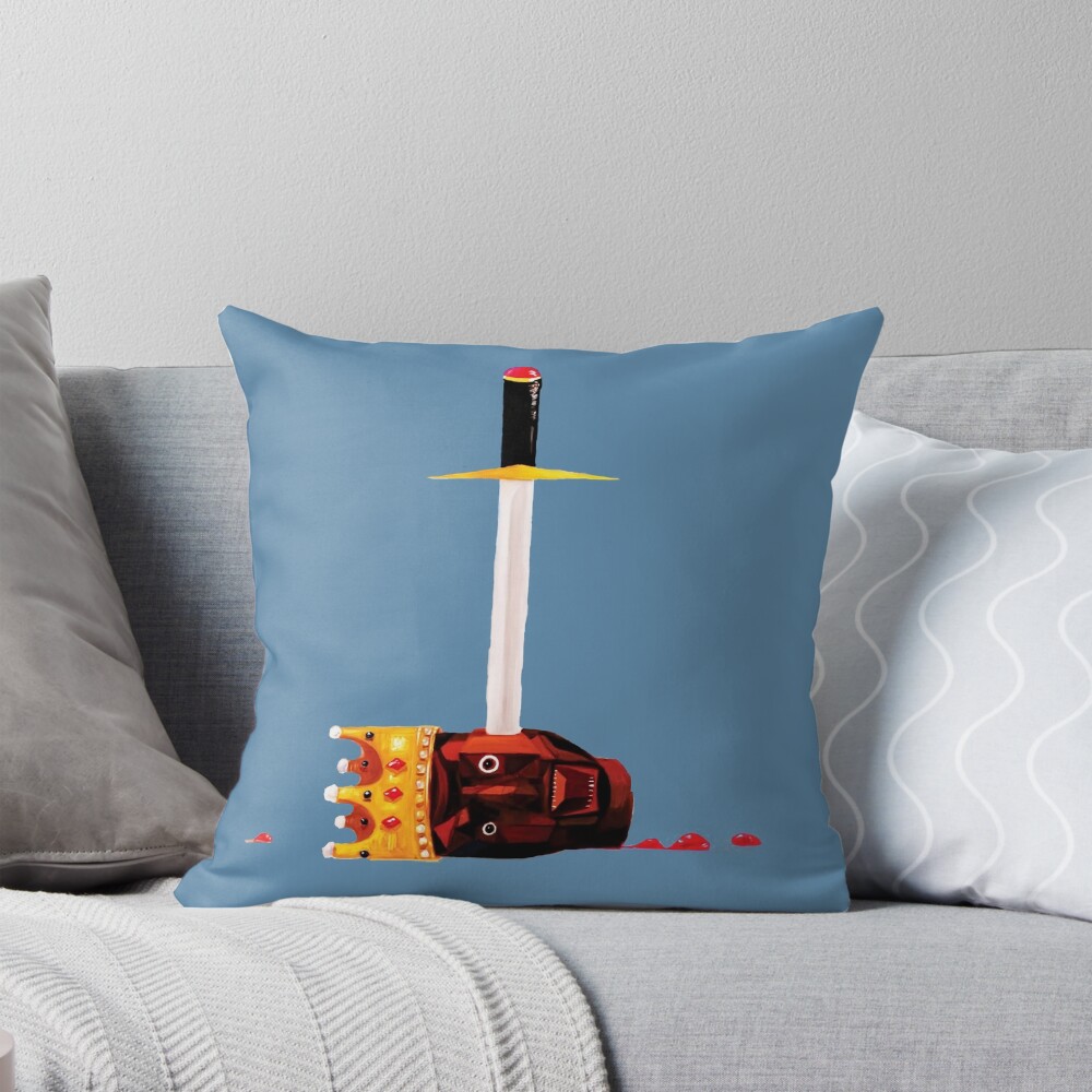 The King Is Dead Long Live The King Throw Pillow