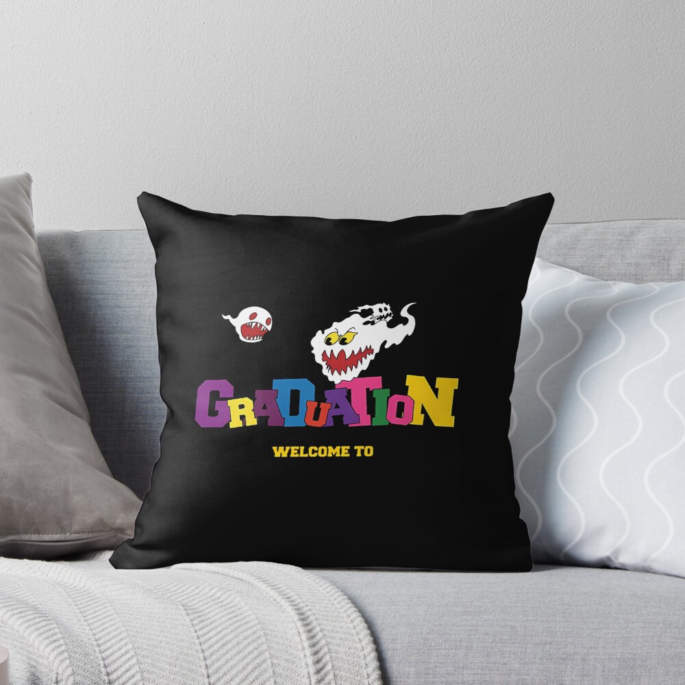 Kanye West Graduation Album Throw Pillow